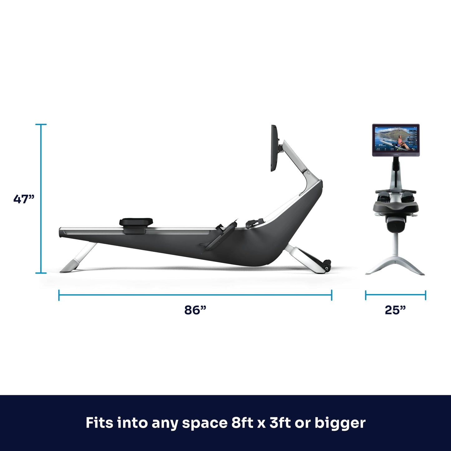 Hydrow Pro Rowing Machine with Immersive 22" HD Rotating Screen