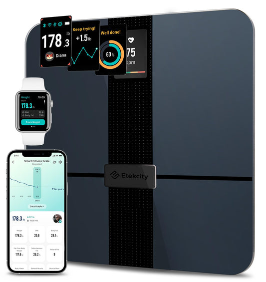 Etekcity Smart Scale for Body Weight Fat, FSA HSA Eligible, Digital Bathroom Weighing Machine