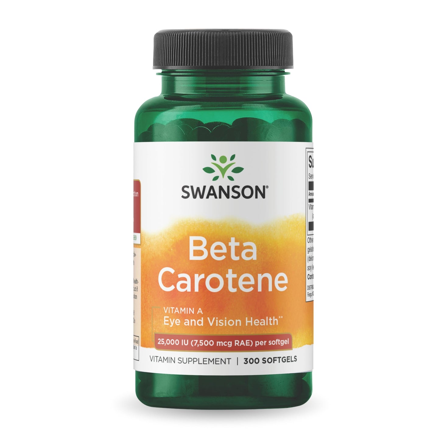 Swanson Beta-Carotene Vitamin A 25000 IU Softgels