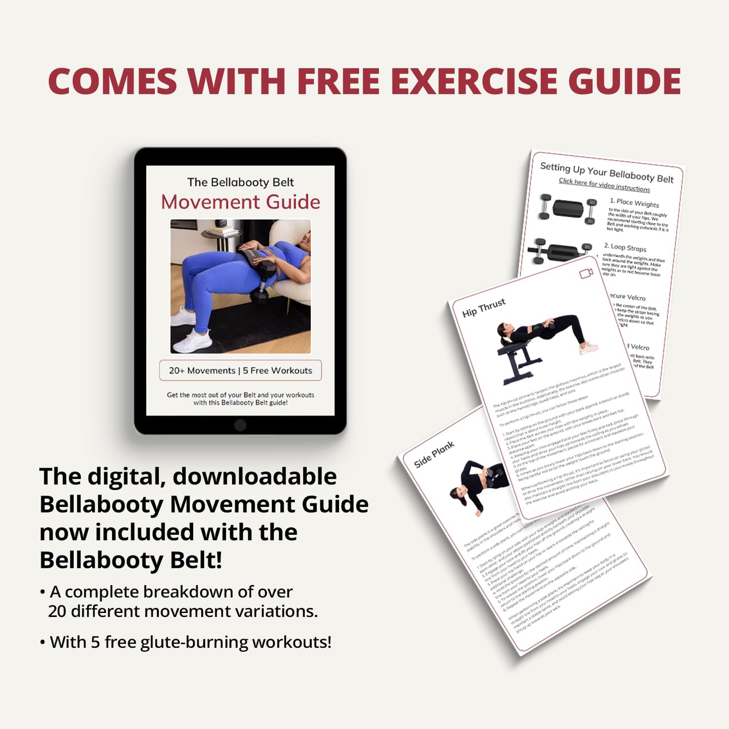 Bellabooty OG Belt - Bellabooty Exercise Hip Thrust Belt