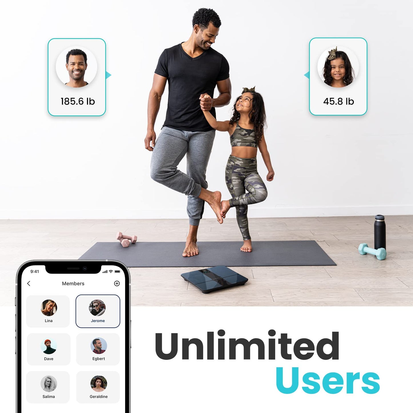 Etekcity Smart Scale for Body Weight Fat, FSA HSA Eligible, Digital Bathroom Weighing Machine