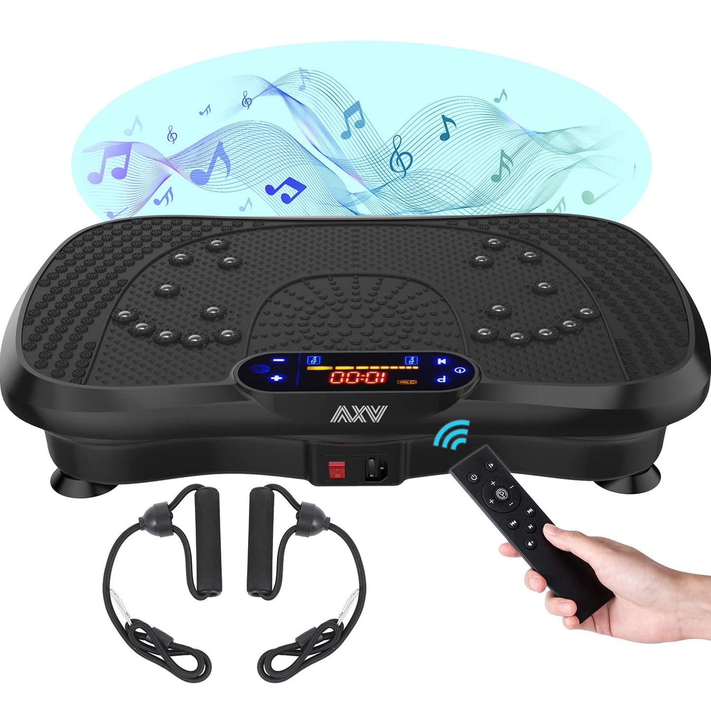 AXV Vibration Plate Fitness Platform Exercise Machine Vibrating Lymphatic Drainage