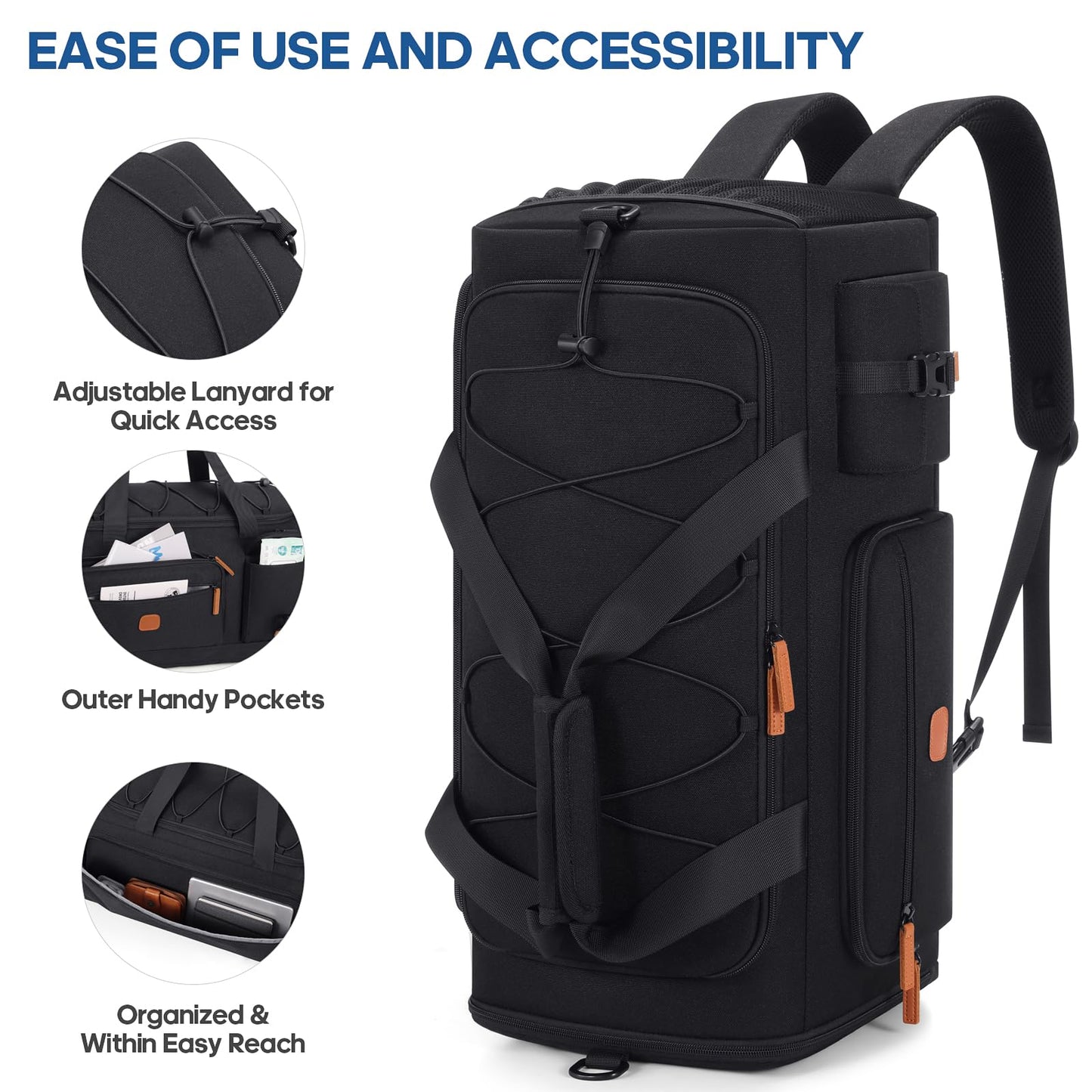 Gym Bag for Men and Women with Shoe & Laptop Compartment