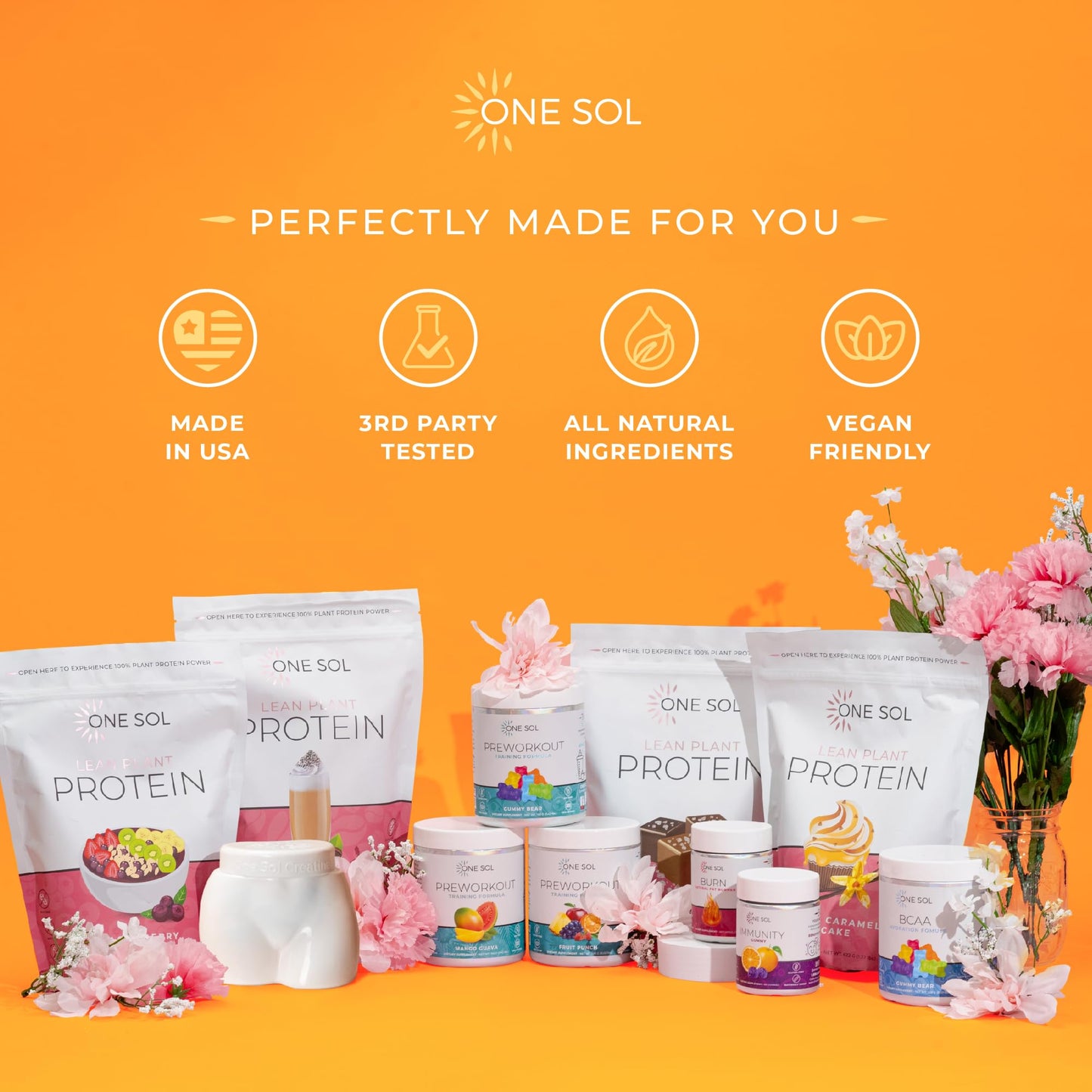 One Sol Creatine for Women Booty Gain, All Natural