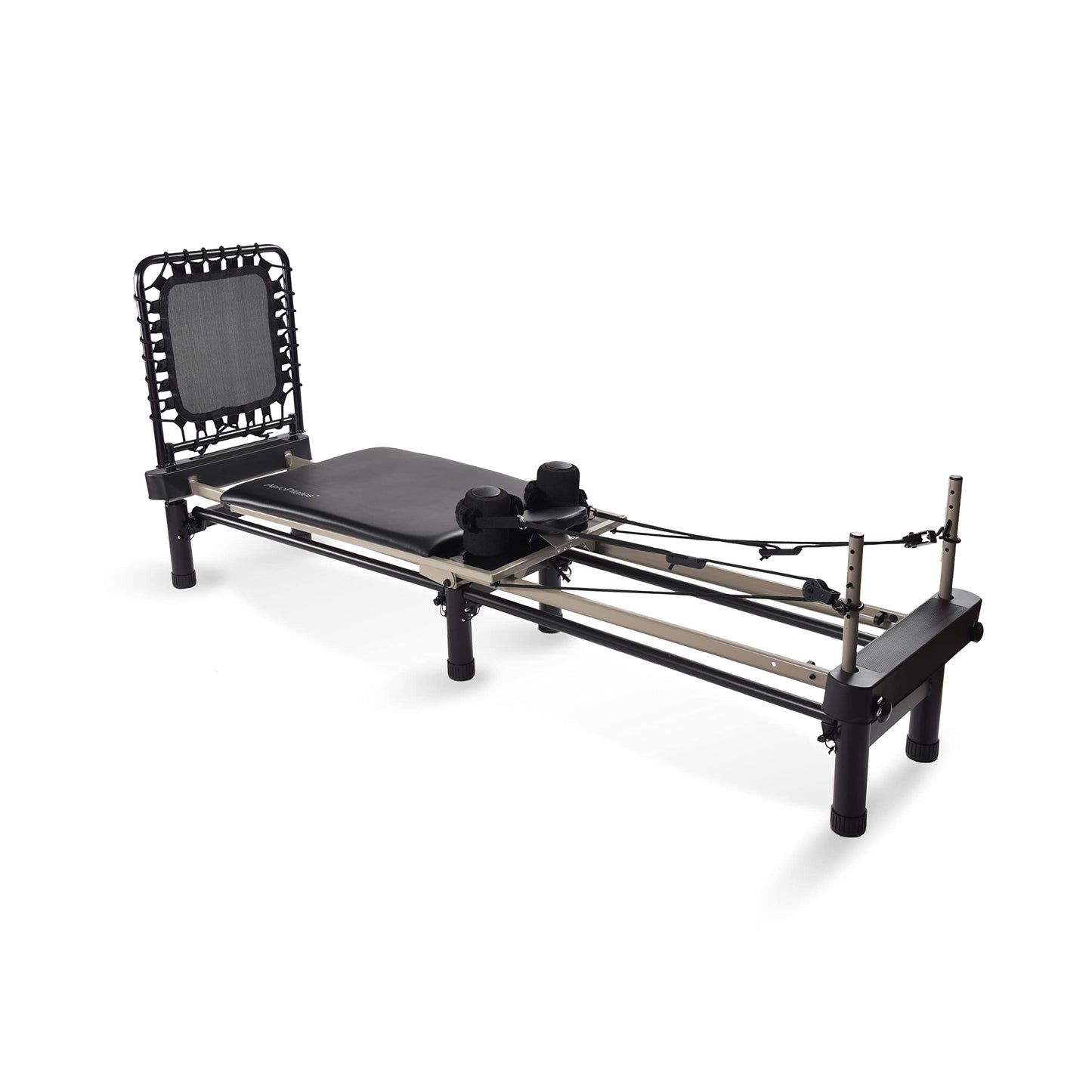 AeroPilates Reformer Home Workout Equipment, Pilates Machine w/Resistance, Black