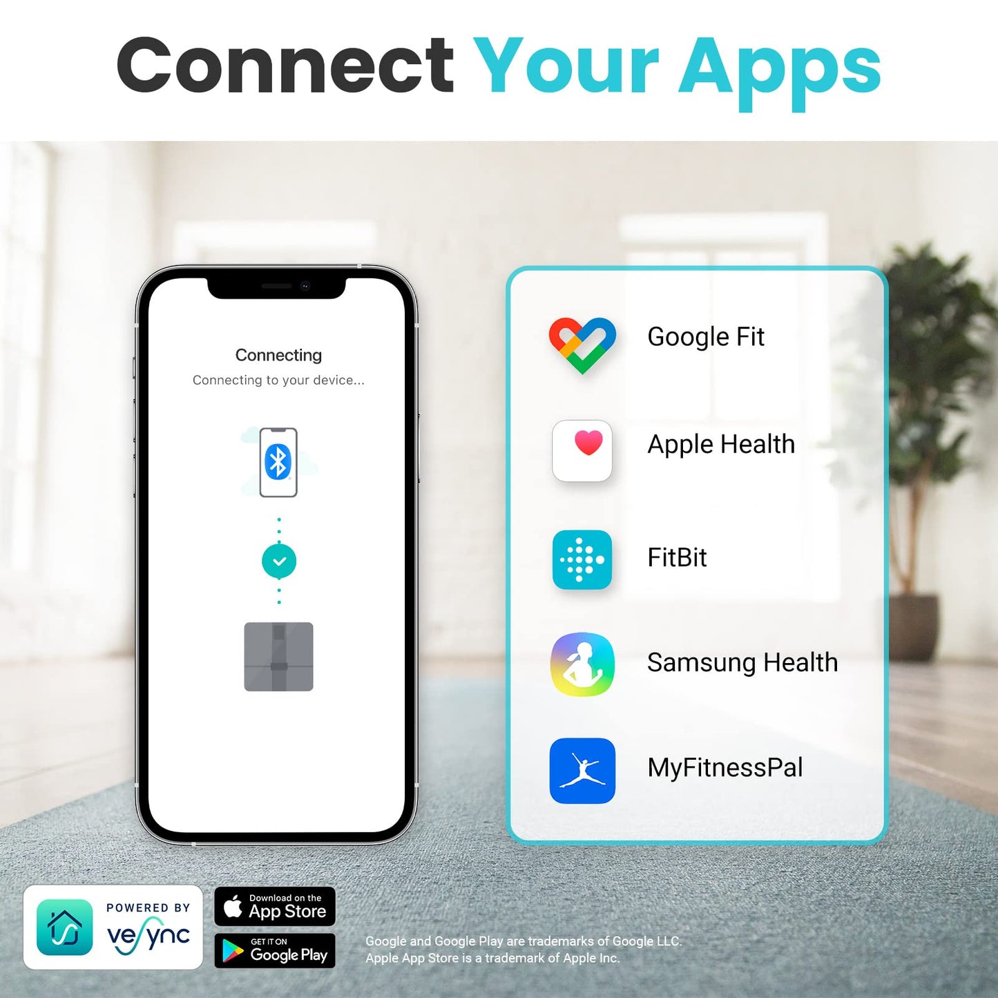 Etekcity Smart Scale for Body Weight Fat, FSA HSA Eligible, Digital Bathroom Weighing Machine