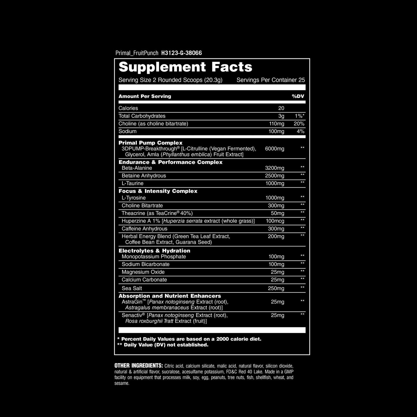 Animal Primal Muscle Hydration + Preworkout Powder