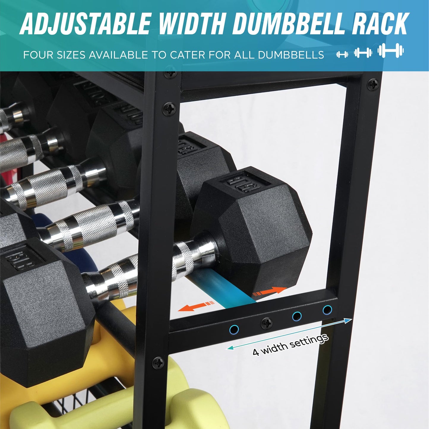 STUFFSTASH Heavy Duty Dumbbell Rack