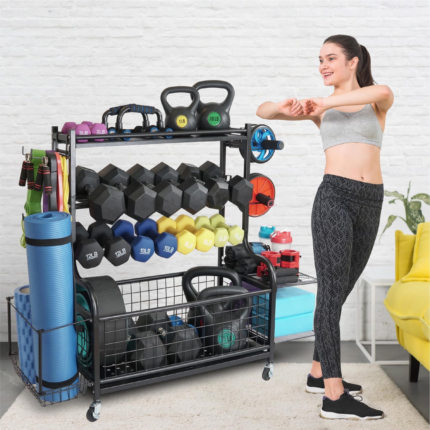 STUFFSTASH Heavy Duty Dumbbell Rack
