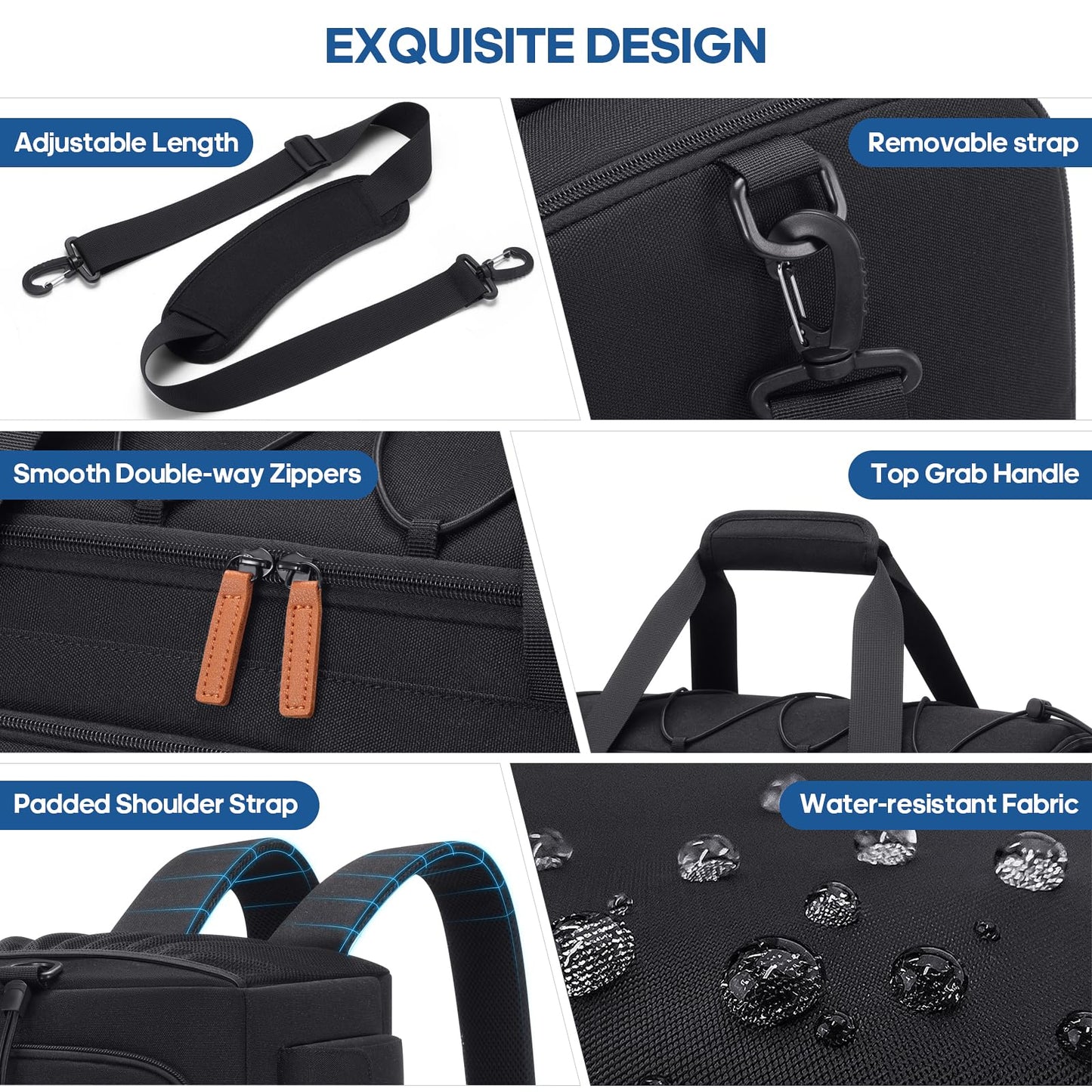 Gym Bag for Men and Women with Shoe & Laptop Compartment