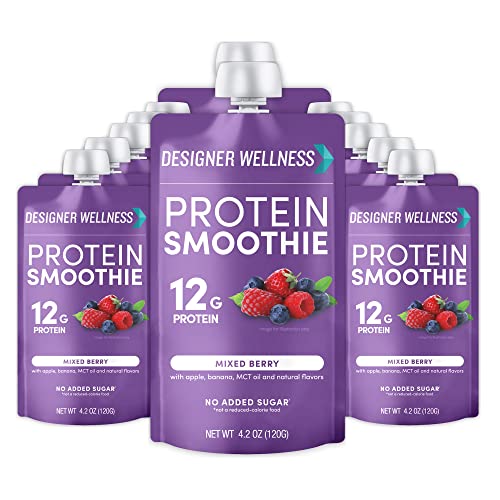 Designer Wellness Protein Smoothie, Real Fruit, 12g Protein, Low Carb, Zero Added Sugar