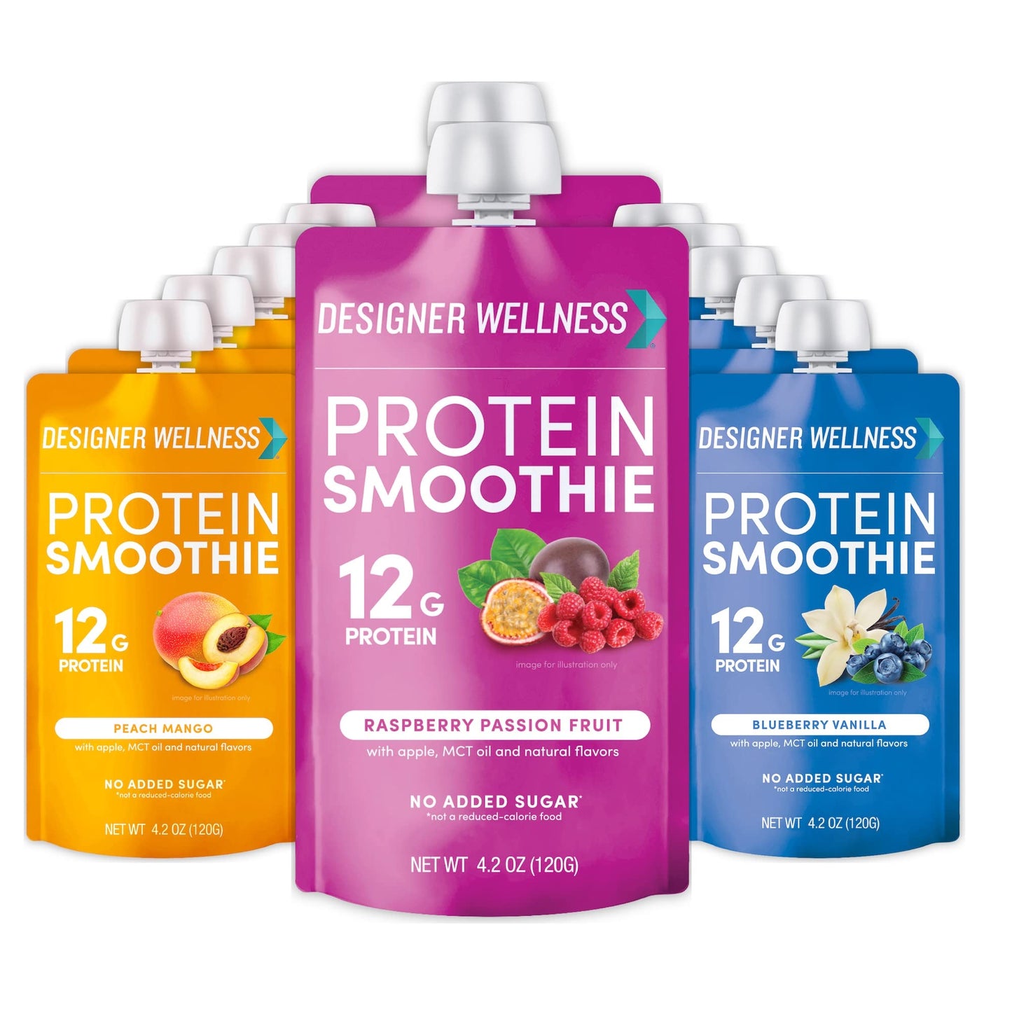 Designer Wellness Protein Smoothie, Real Fruit, 12g Protein, Low Carb, Zero Added Sugar