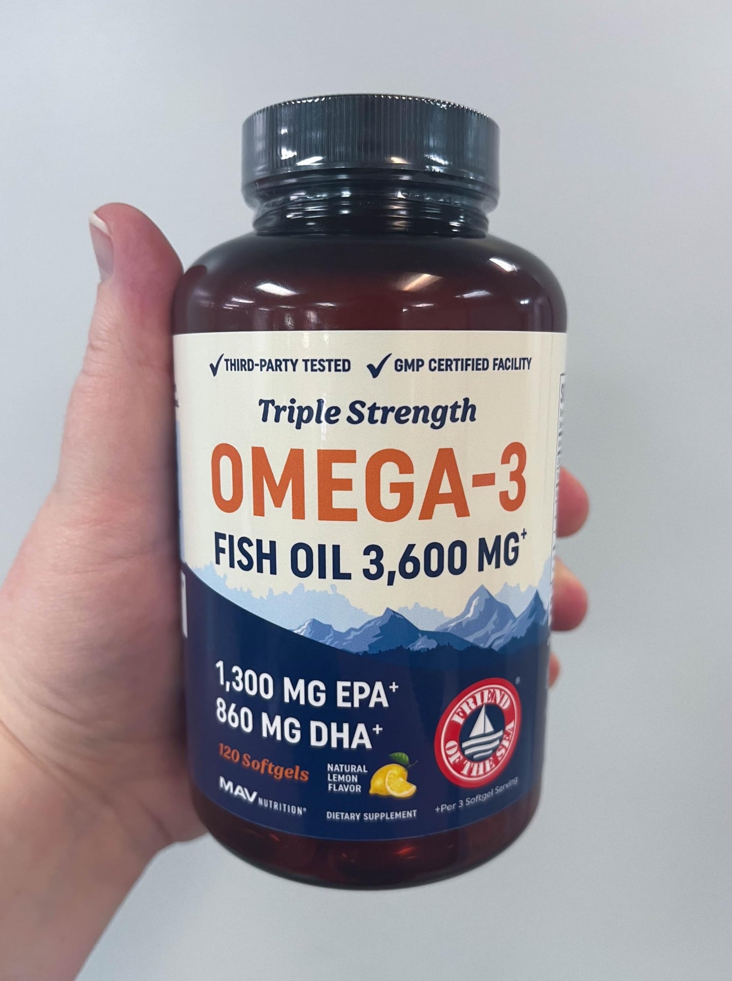 Triple Strength Omega 3 Fish Oil 3600 mg